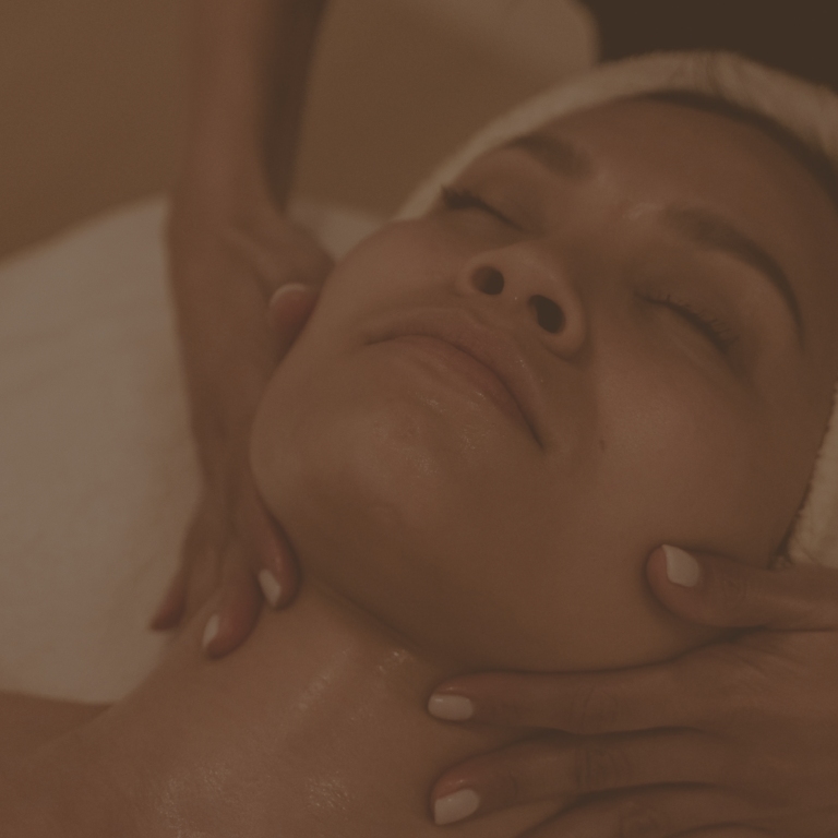 Woman spa treatment mobile
