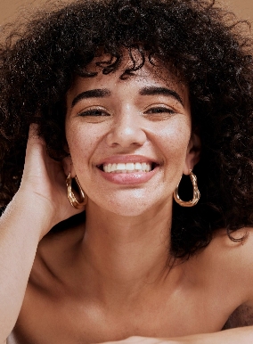 Girl smiling