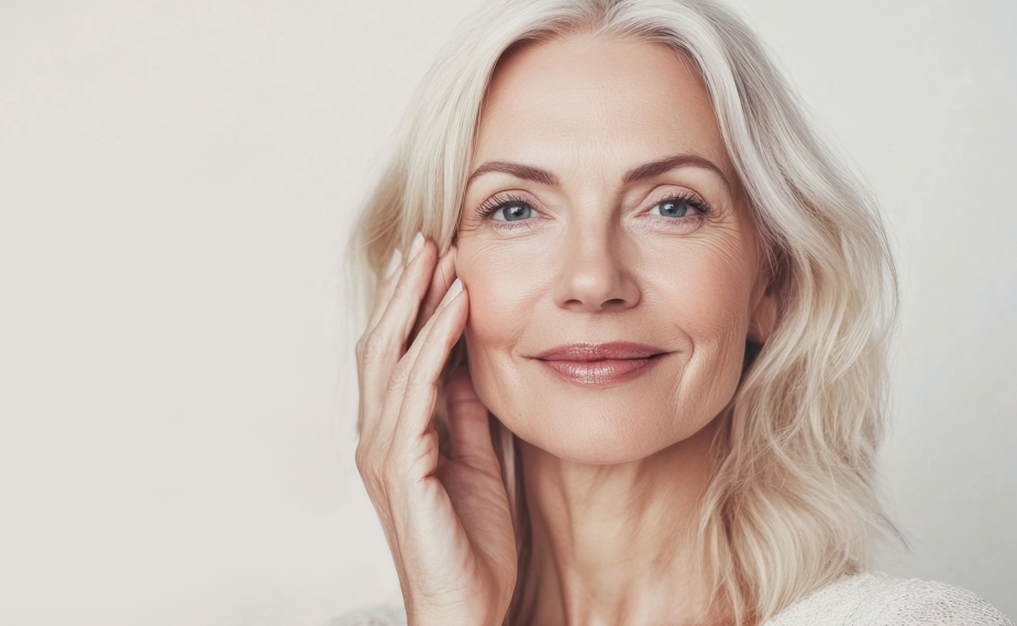 Woman droing sculptra treatment