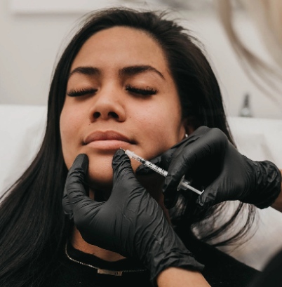 Young woman dermal filler