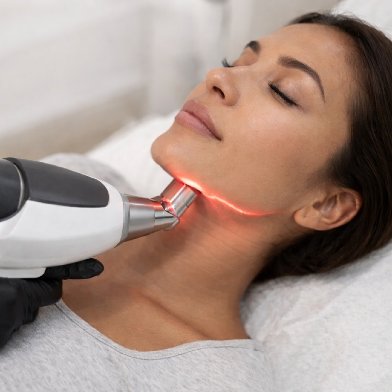 Woman jawline sculpture