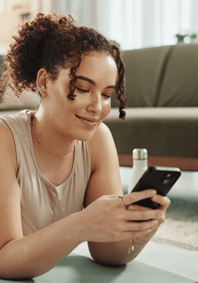 Woman with phone